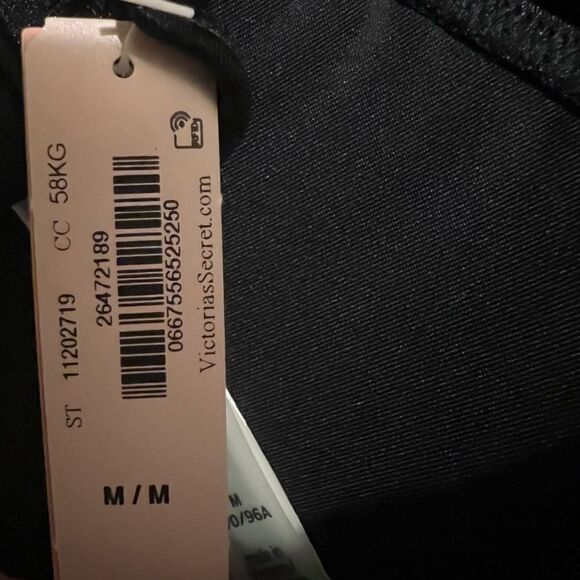 Victoria Secret Black Bikini Halter Top Size Medium - Picture 3 of 3